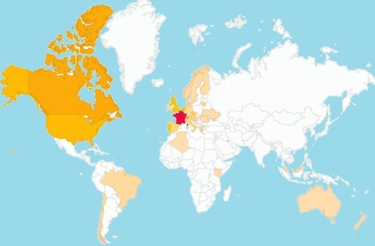 Map Monde 2014